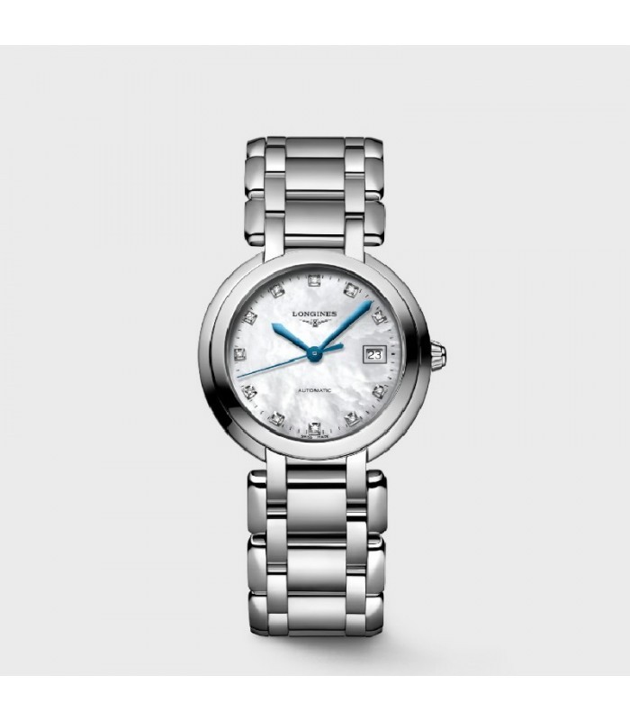 Reloj para mujer LONGINES Prima Luna índices diamantes.