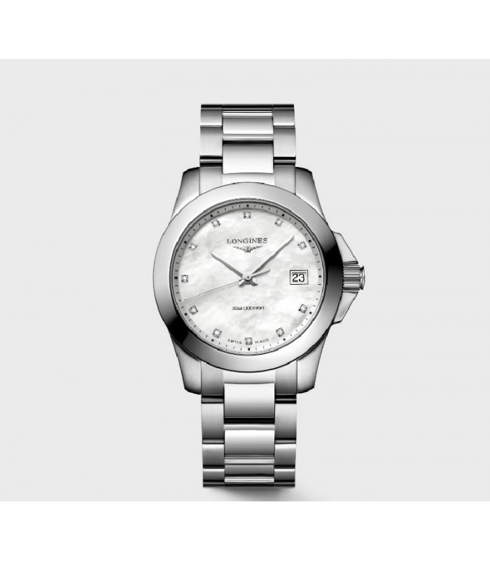 Reloj para mujer LONGINES Conquest Nacar y Diamantes