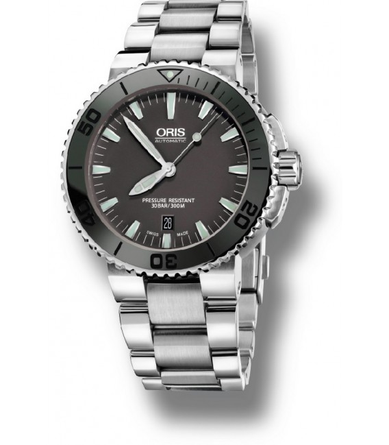 Reloj Para Hombre ORIS Aquis Date bisel cerámico.